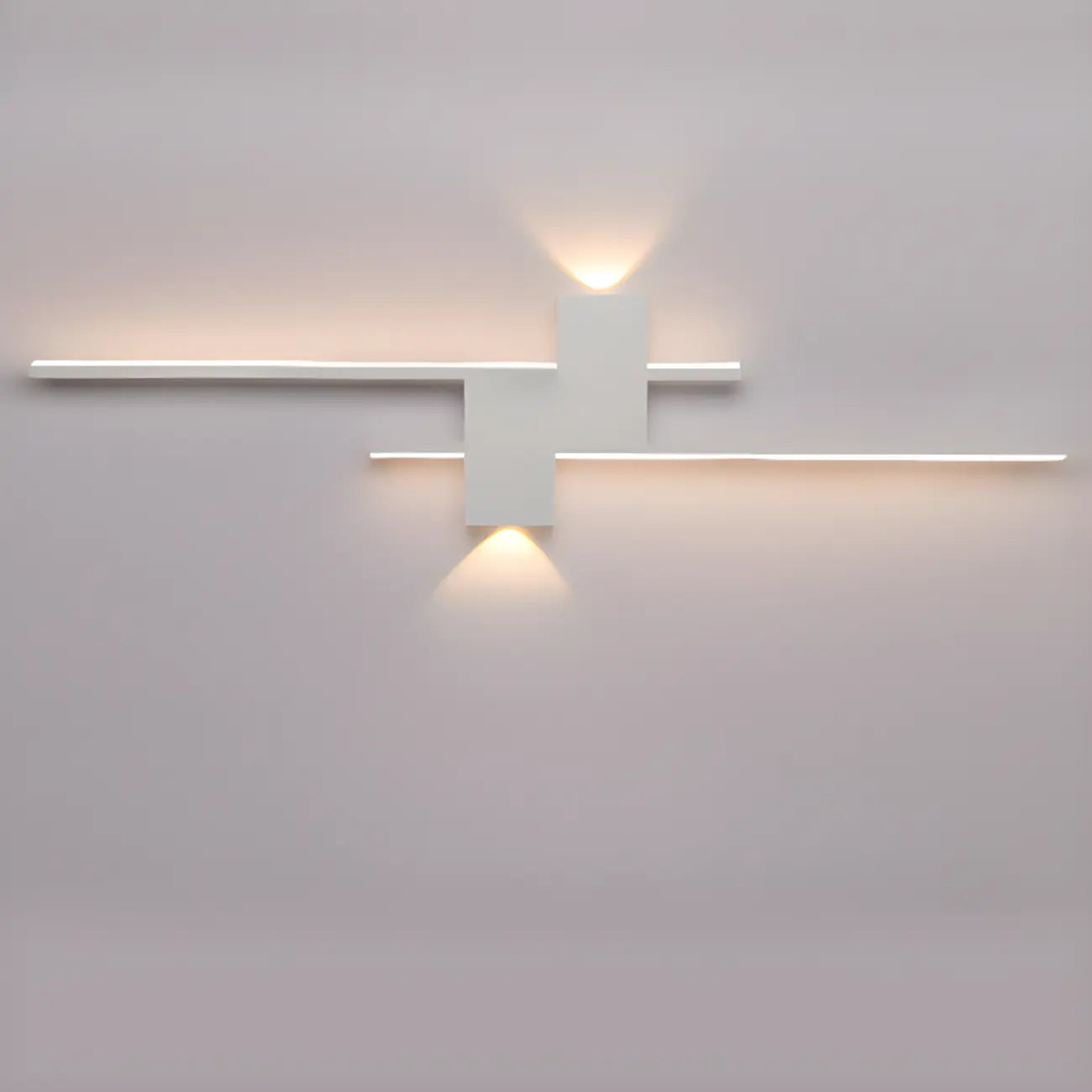 Applique da parete a LED lineare nera moderna a 5 luci per camera da letto