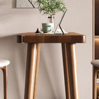 Tables de bar minimalistes en bois couleur cacao, style tréteau, pour la maison