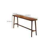 Tables de bar minimalistes en bois couleur cacao, style tréteau, pour la maison