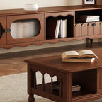 Meuble TV moderne en bois avec étagères et rangement