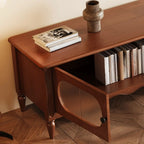 Meuble TV moderne en bois avec étagères et rangement