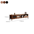 Meuble TV moderne en bois avec étagères et rangement