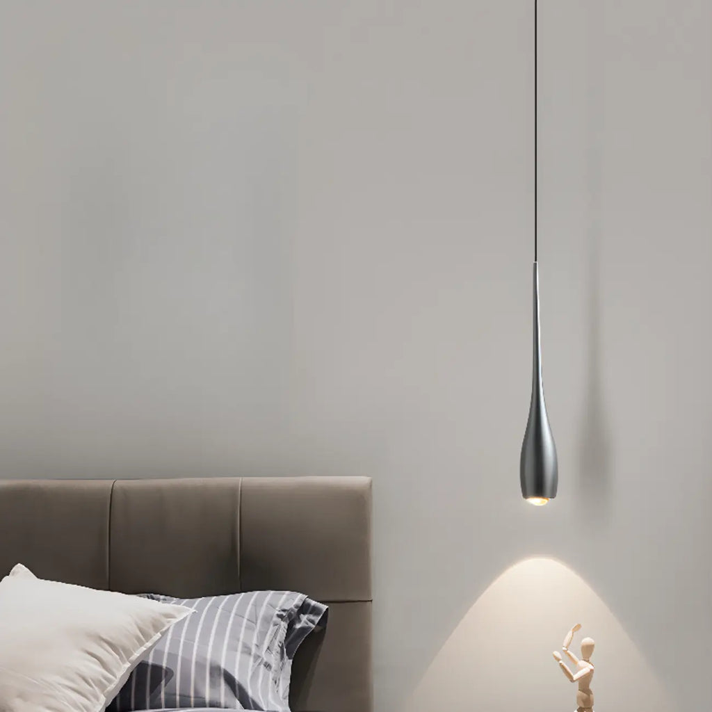 Suspension moderne à intensité variable en métal et acrylique au design épuré