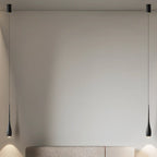 Suspension moderne à intensité variable en métal et acrylique au design épuré