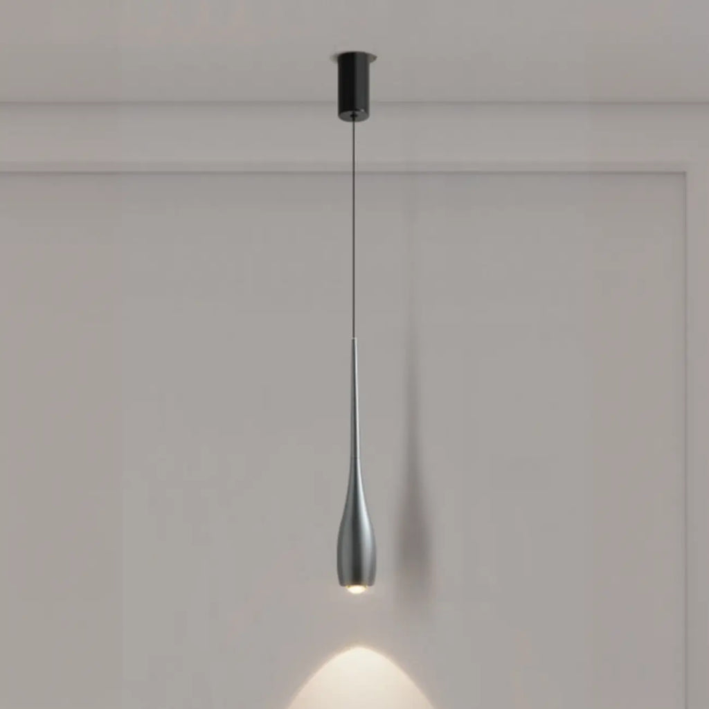 Suspension moderne à intensité variable en métal et acrylique au design épuré