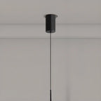 Suspension moderne à intensité variable en métal et acrylique au design épuré