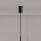 Suspension moderne à intensité variable en métal et acrylique au design épuré