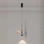 Suspension moderne à intensité variable en métal et acrylique au design épuré