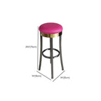 Tabourets de bar pivotants en cuir scandinave à hauteur de barre