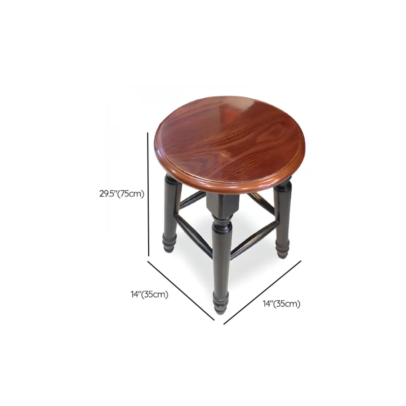 Tabourets de bar pivotants en cuir scandinave à hauteur de barre