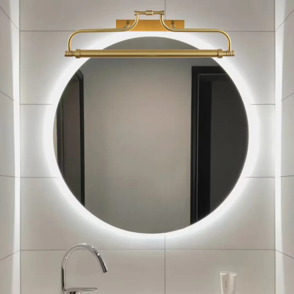 Applique murale géométrique en métal doré avec LED