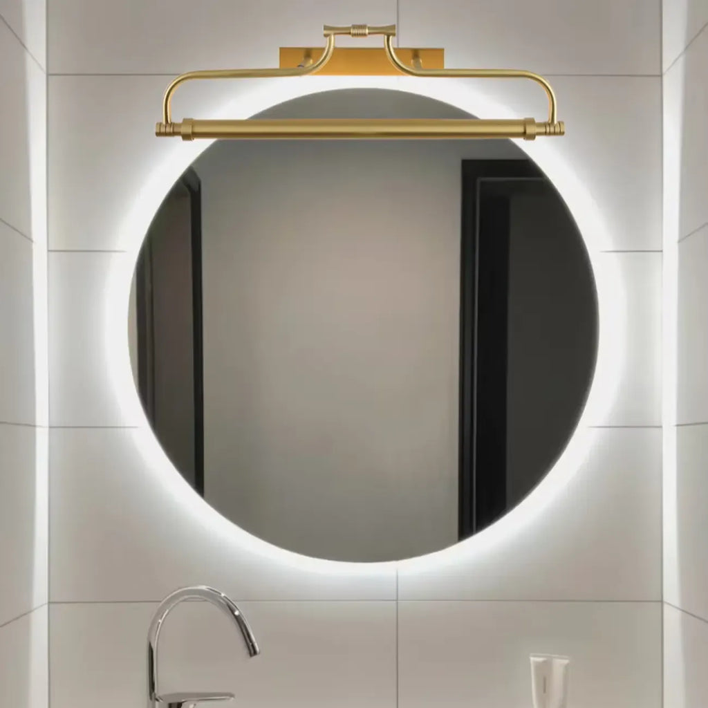 Applique murale géométrique en métal doré avec LED