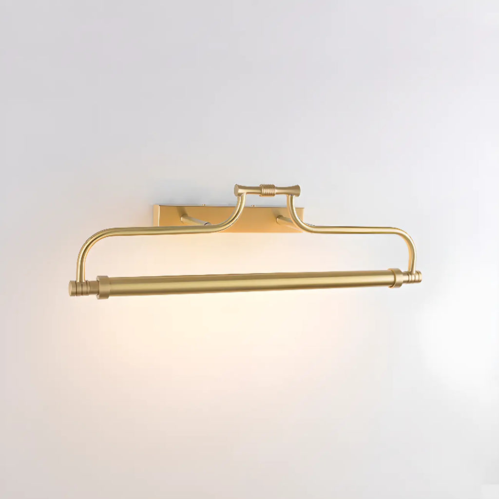 Applique murale géométrique en métal doré avec LED