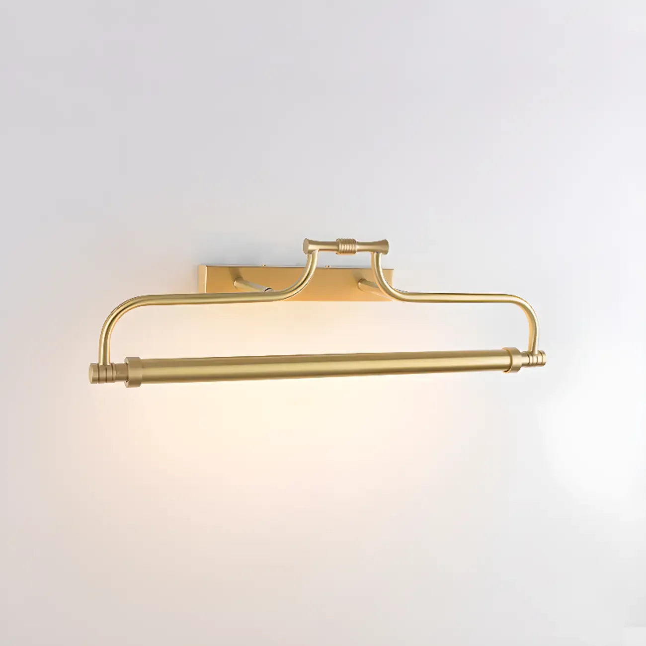 Applique murale géométrique en métal doré avec LED