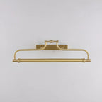 Applique murale géométrique en métal doré avec LED
