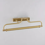 Applique murale géométrique en métal doré avec LED