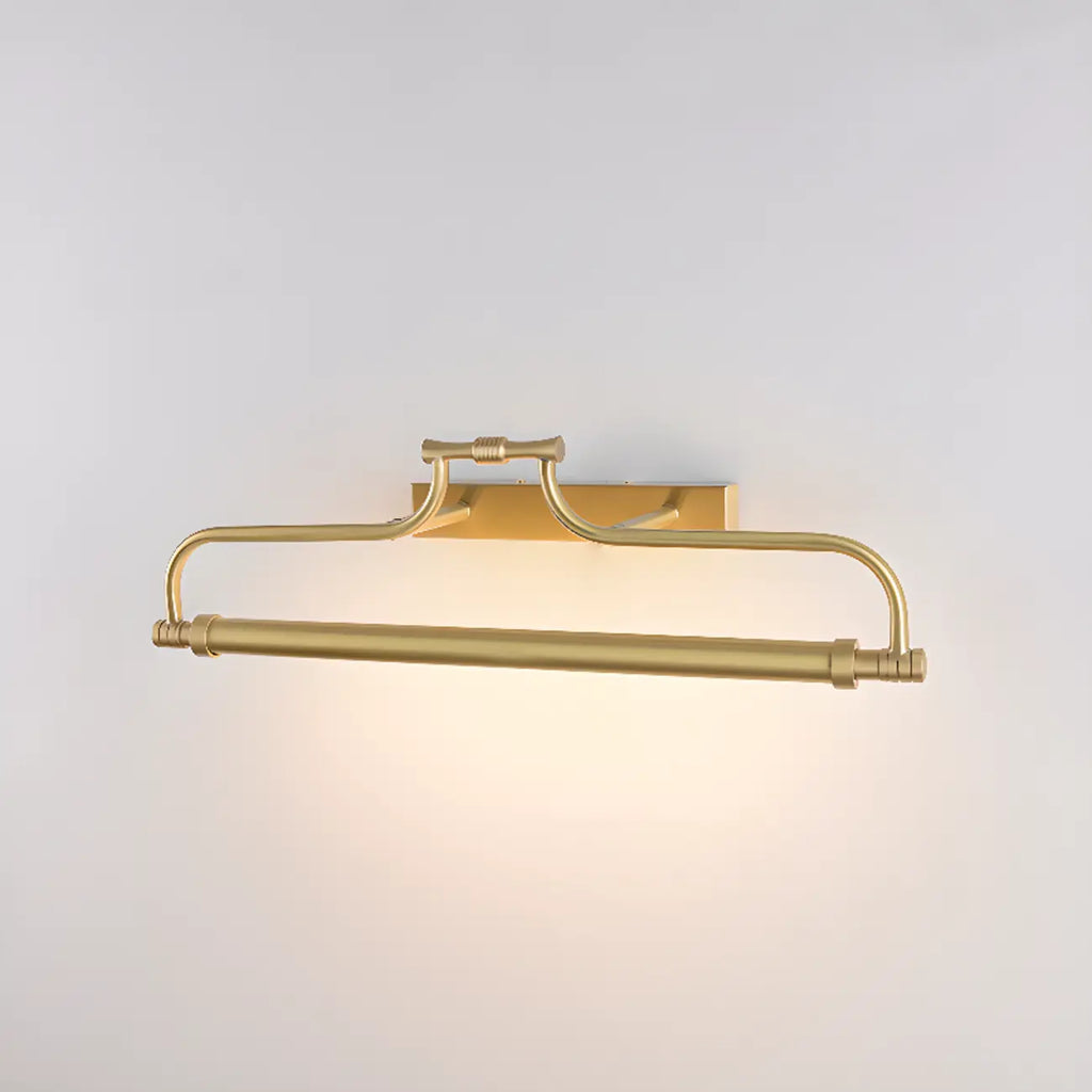 Applique murale géométrique en métal doré avec LED