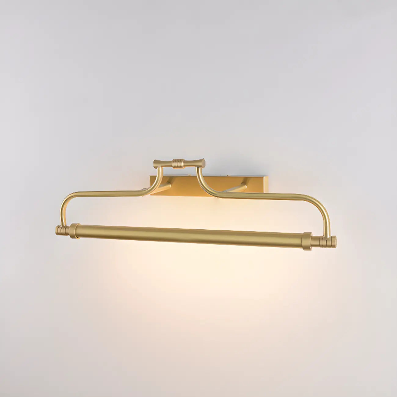 Applique murale géométrique en métal doré avec LED