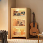 Bibliothèque verticale contemporaine à 5 étagères en bois brun noyer