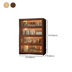 Bibliothèque verticale contemporaine à 5 étagères en bois brun noyer
