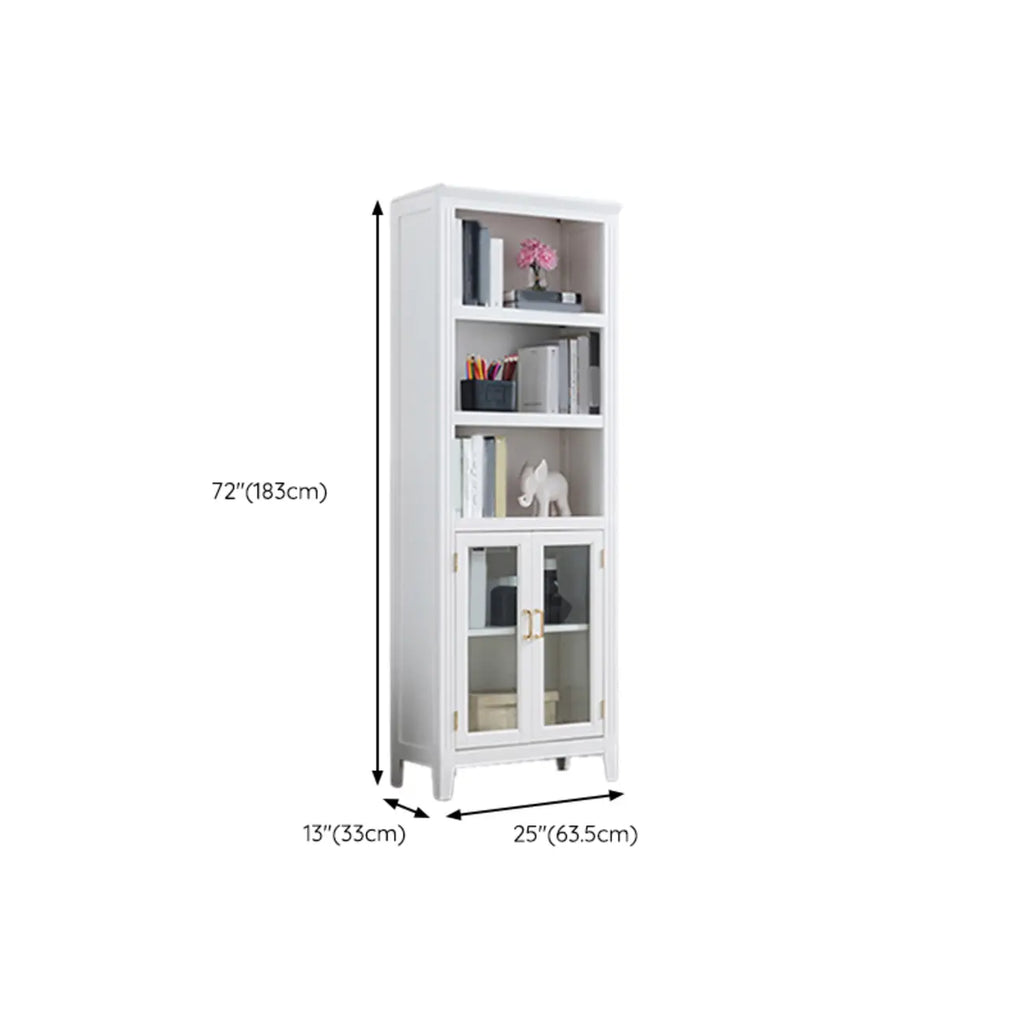 Meuble d'appoint moderne du milieu du siècle en bois et verre