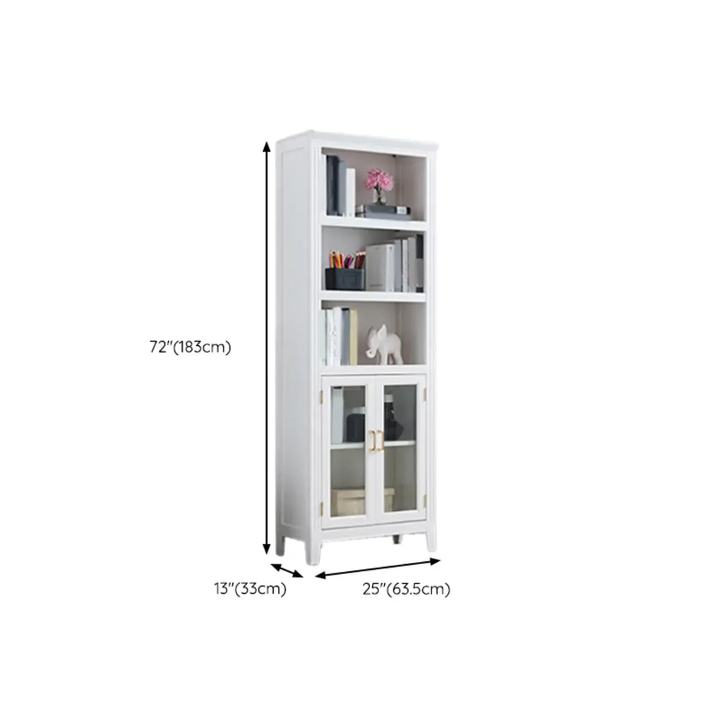 Meuble d'appoint moderne du milieu du siècle en bois et verre