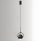 Suspension LED moderne en métal avec globe et variateur pour chambre à coucher