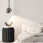 Suspension LED moderne en métal avec globe et variateur pour chambre à coucher