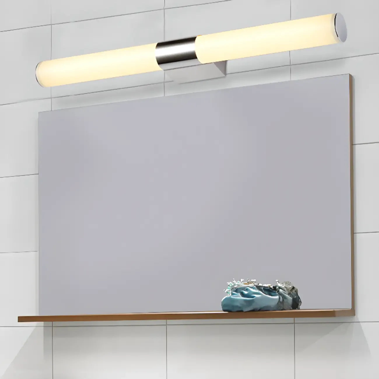 Applique murale cylindrique blanche contemporaine et simple