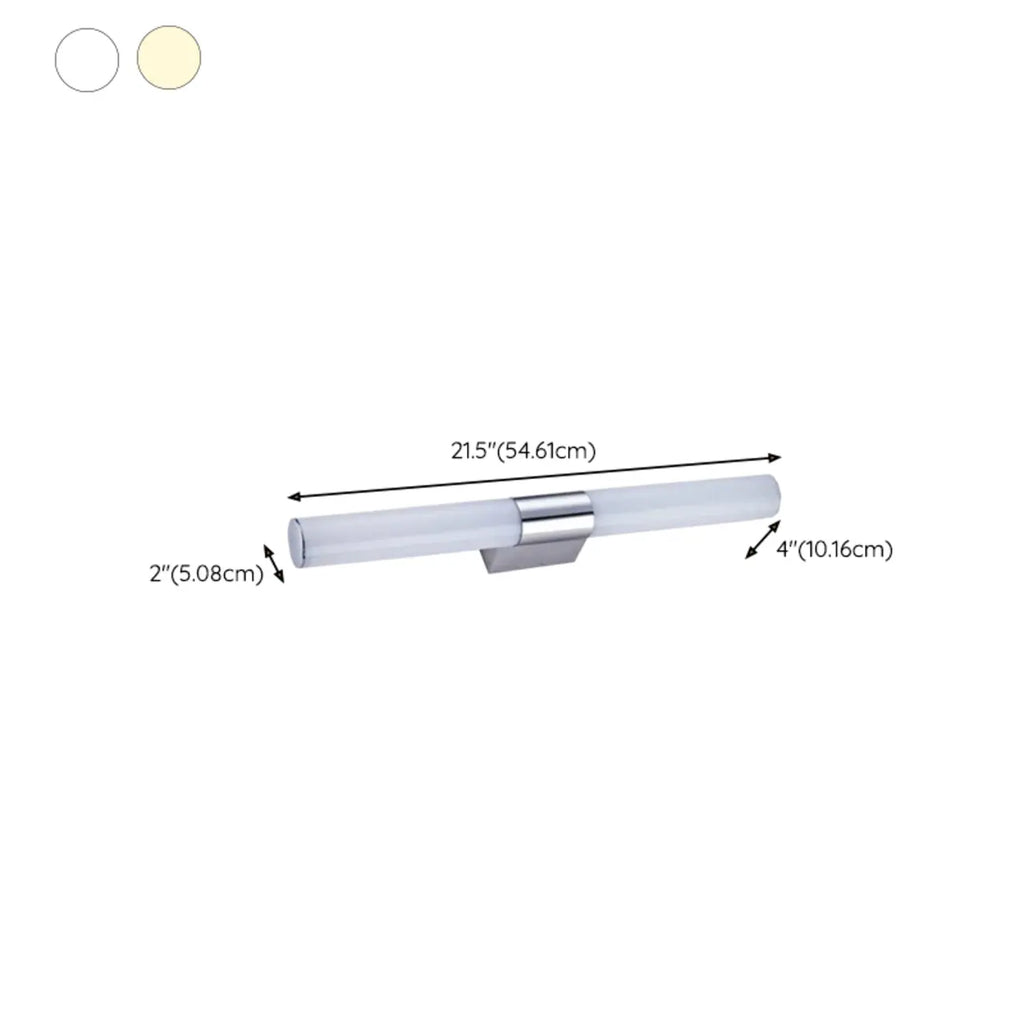 Applique murale cylindrique blanche contemporaine et simple