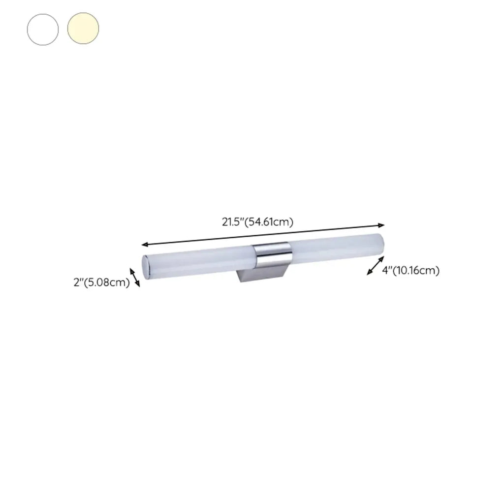 Applique murale cylindrique blanche contemporaine et simple