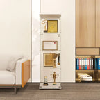 Étagère réglable noire, vitrine de rangement ouverte