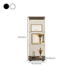 Étagère réglable noire, vitrine de rangement ouverte