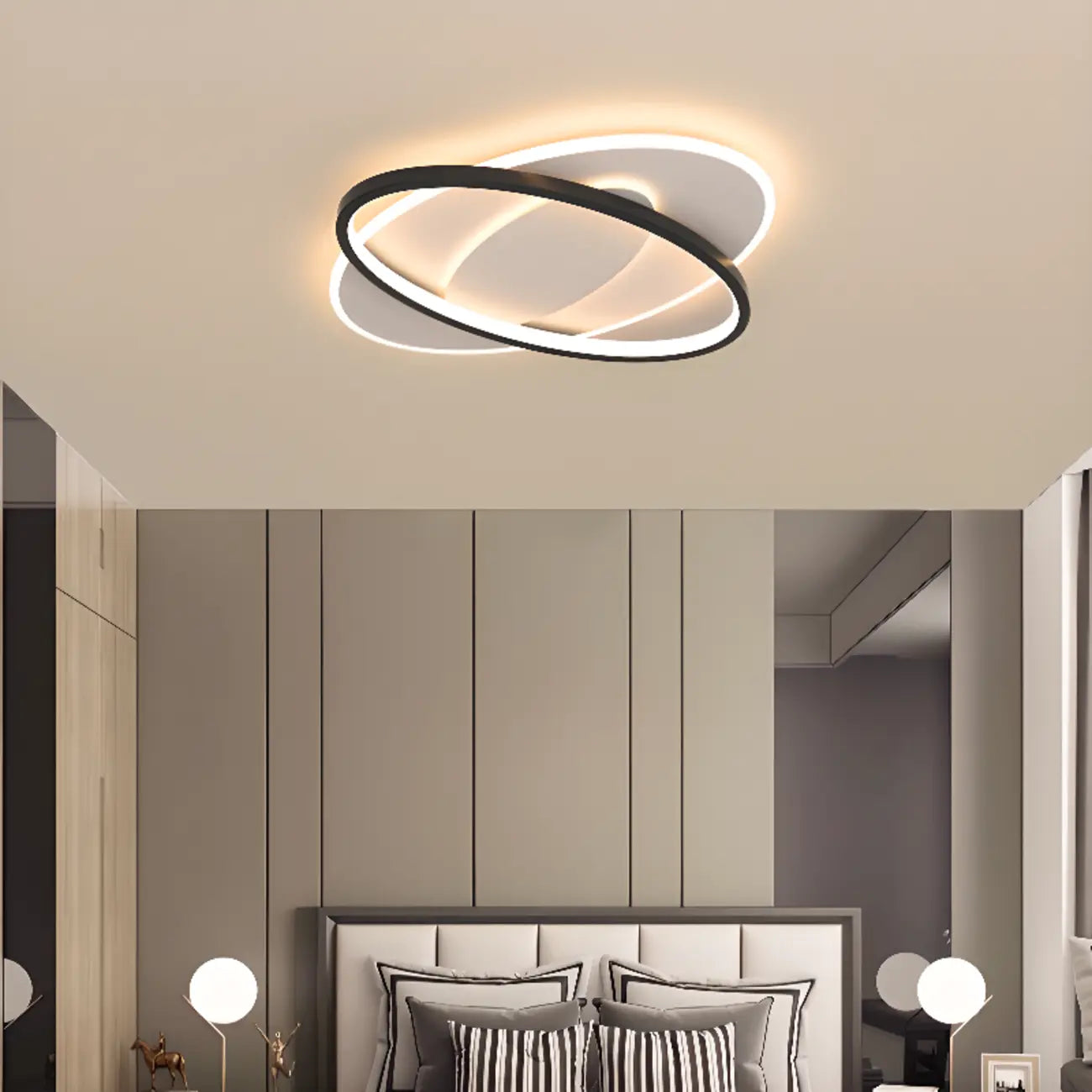 Plafoniera a 3 luci con dimmer e telecomando