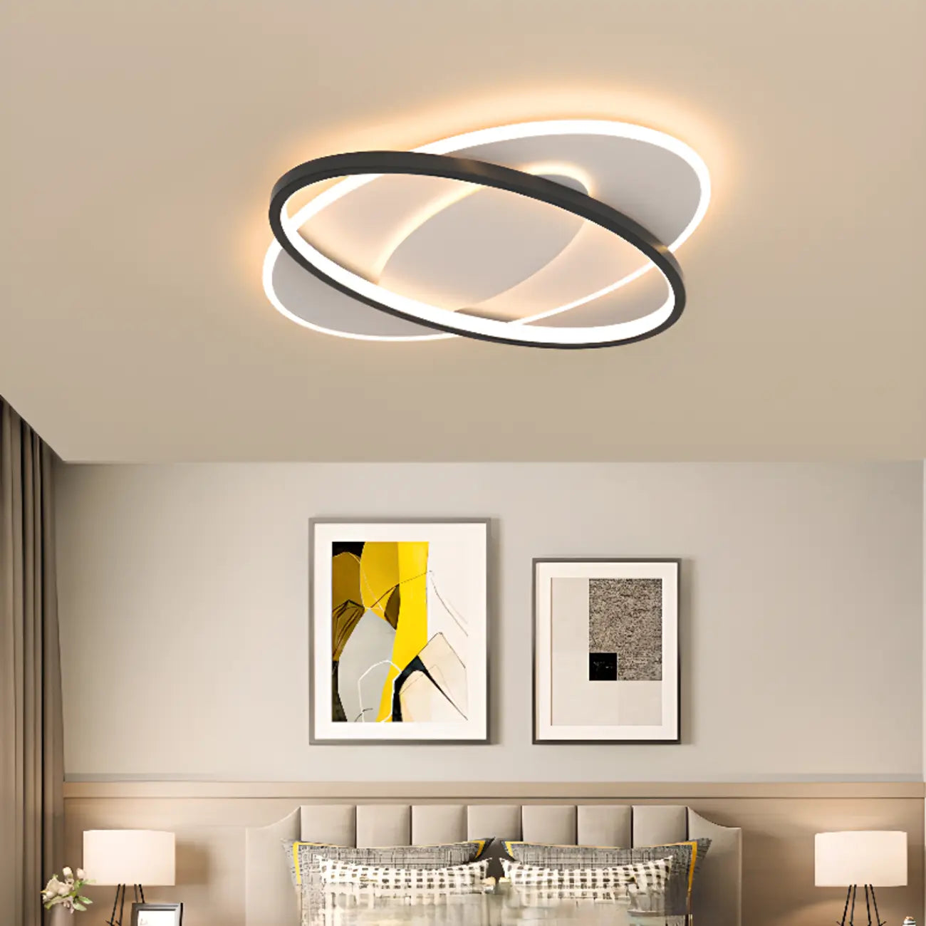 Plafoniera a 3 luci con dimmer e telecomando