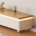 Mobile TV con gestione cavi in legno naturale bicolore 94