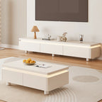 Mobile TV con gestione cavi in legno naturale bicolore 94