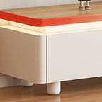 Mobile TV con gestione cavi in legno naturale bicolore 94