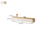 Mobile TV con gestione cavi in legno naturale bicolore 94