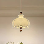 Suspension d'intérieur contemporaine à 3/5 lumières en tissu blanc