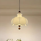 Suspension d'intérieur contemporaine à 3/5 lumières en tissu blanc