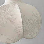 Suspension d'intérieur contemporaine à 3/5 lumières en tissu blanc