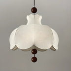 Suspension d'intérieur contemporaine à 3/5 lumières en tissu blanc