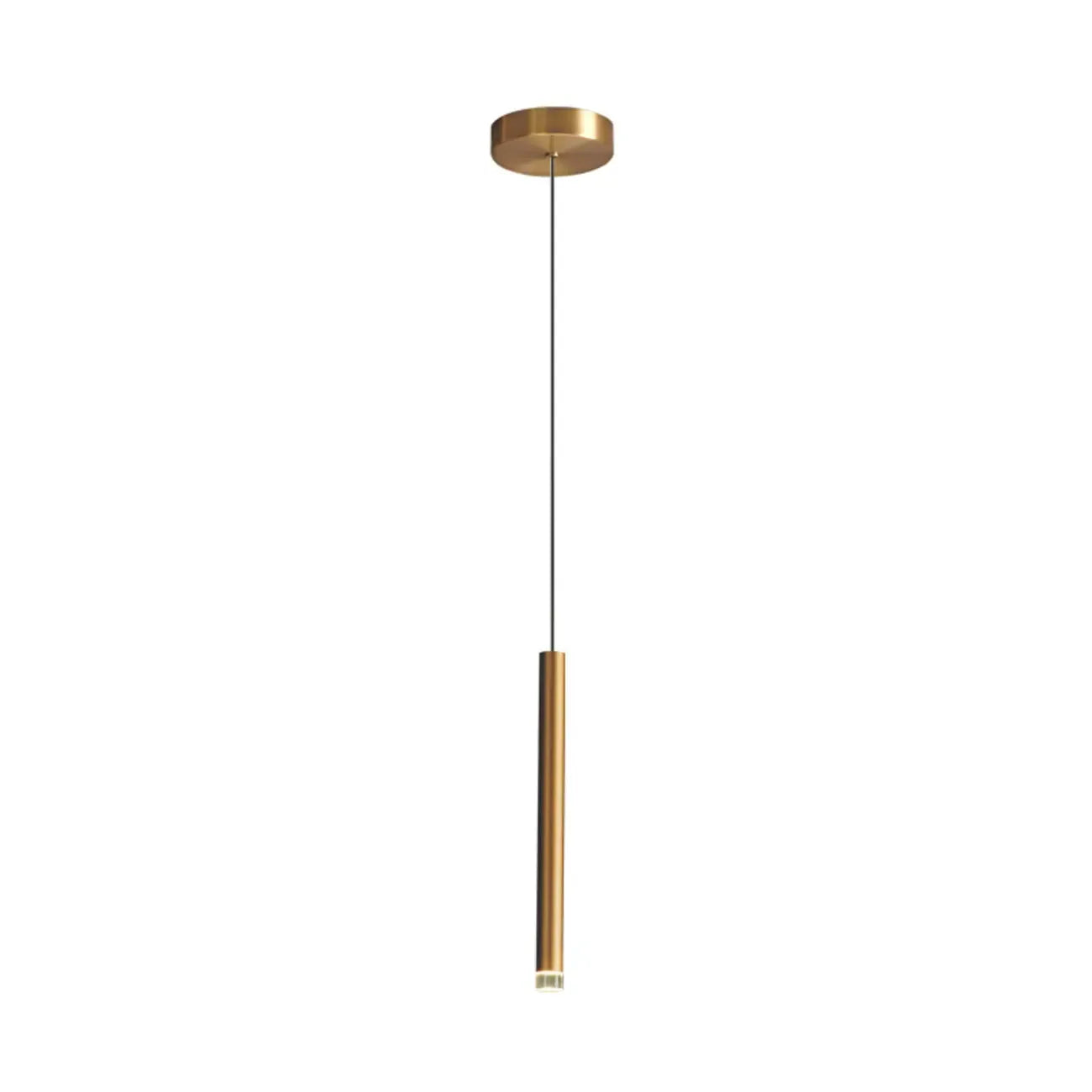 Suspension LED géométrique moderne en métal doré et acrylique