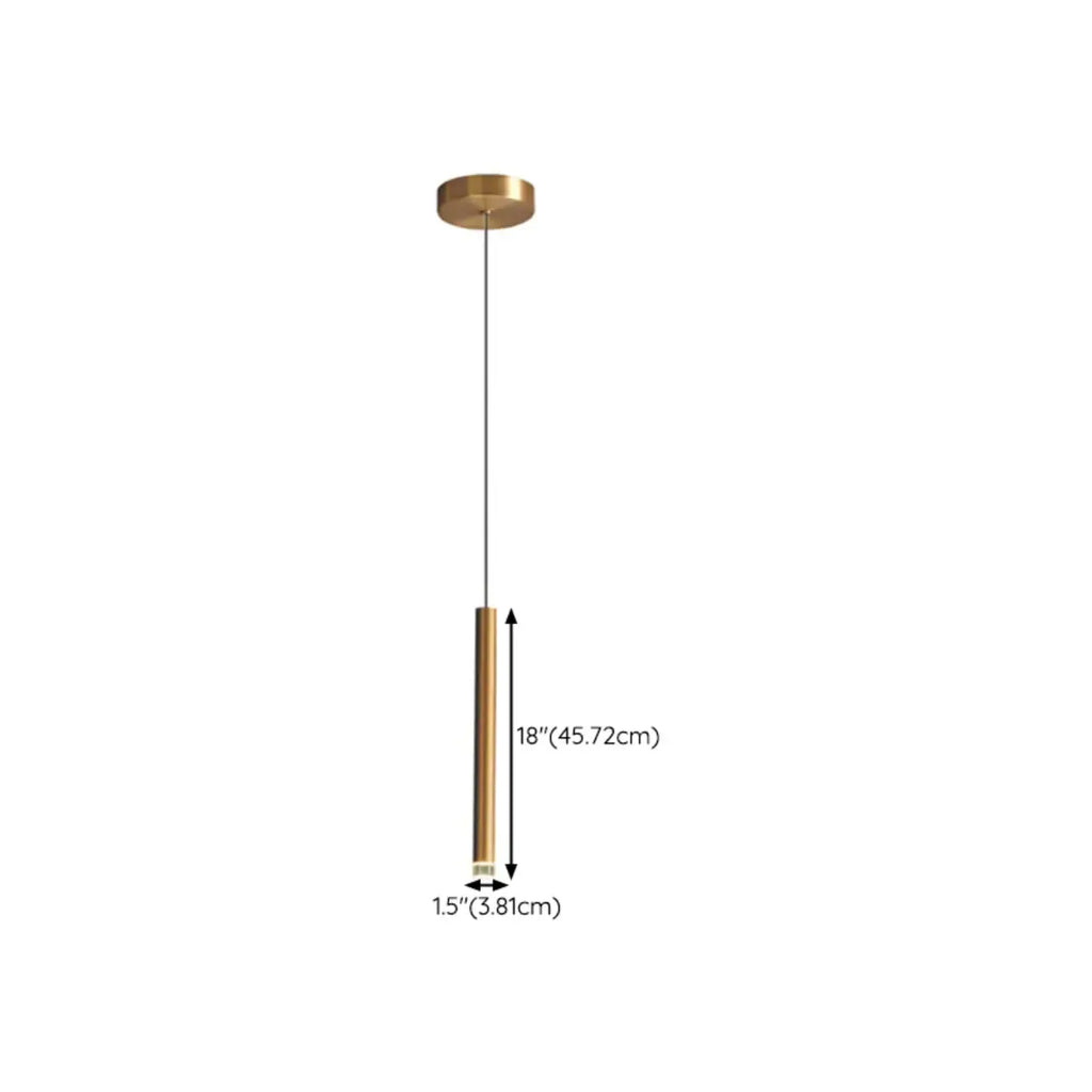 Suspension LED géométrique moderne en métal doré et acrylique