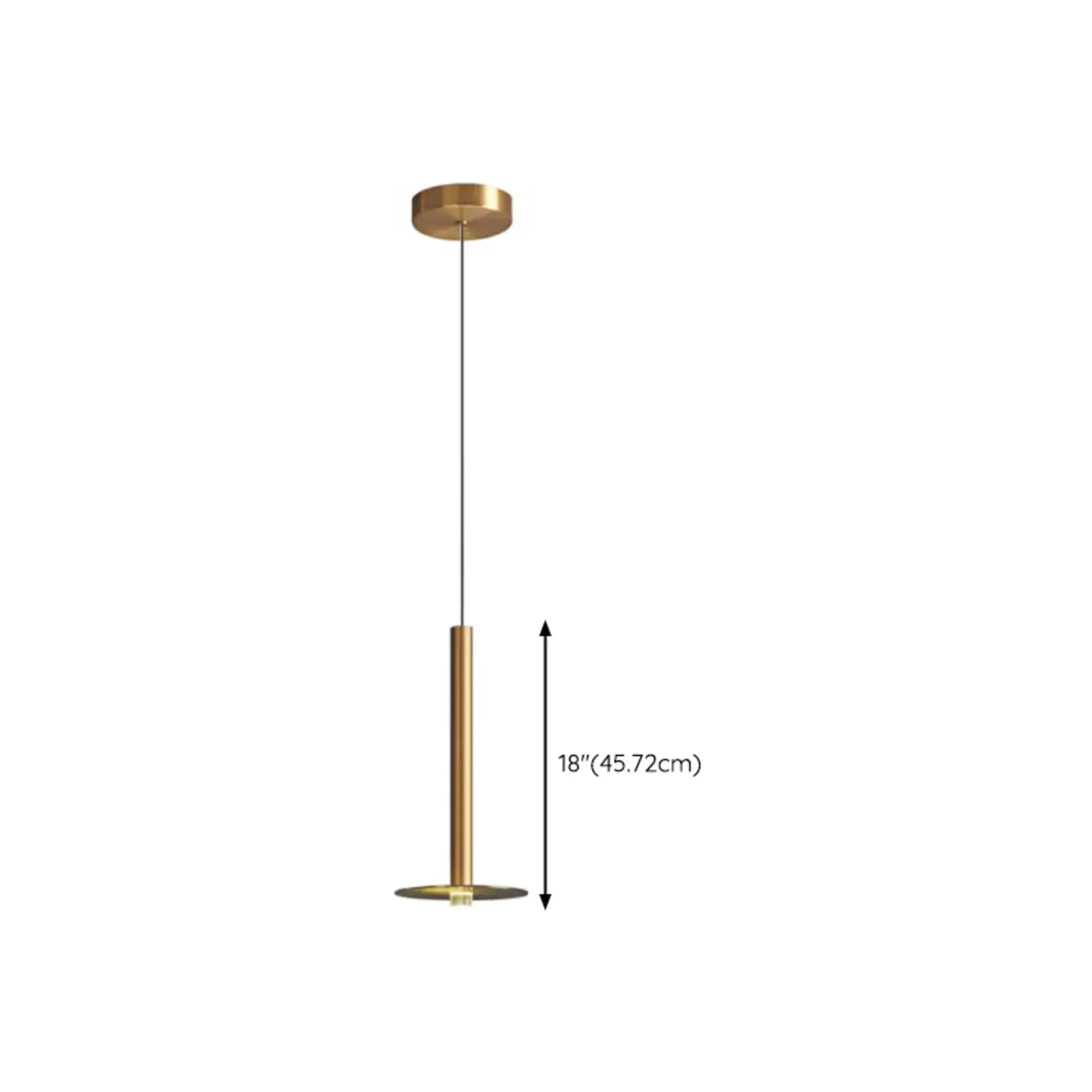 Suspension LED géométrique moderne en métal doré et acrylique