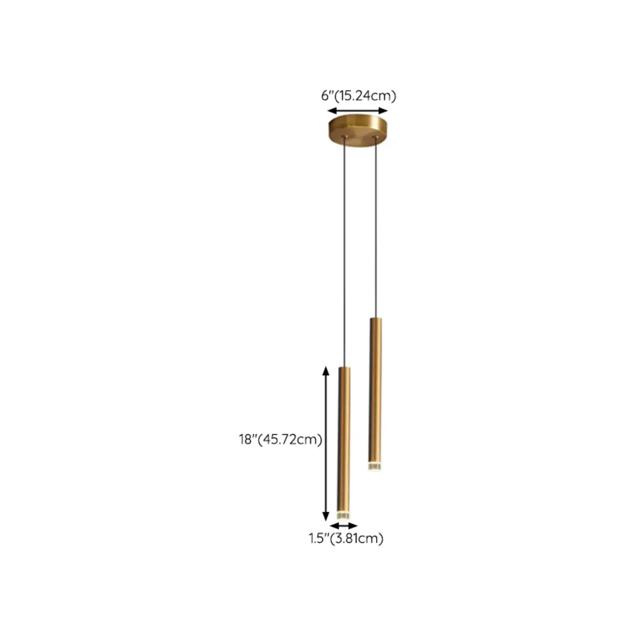 Suspension LED géométrique moderne en métal doré et acrylique