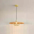 Suspension ronde dorée élégante pour intérieur
