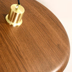 Suspension ronde dorée élégante pour intérieur