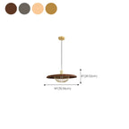 Suspension ronde dorée élégante pour intérieur